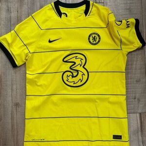This is a Nike Chelsea FC 2021/22 Stadium Away Men's jersey in Opti Yellow